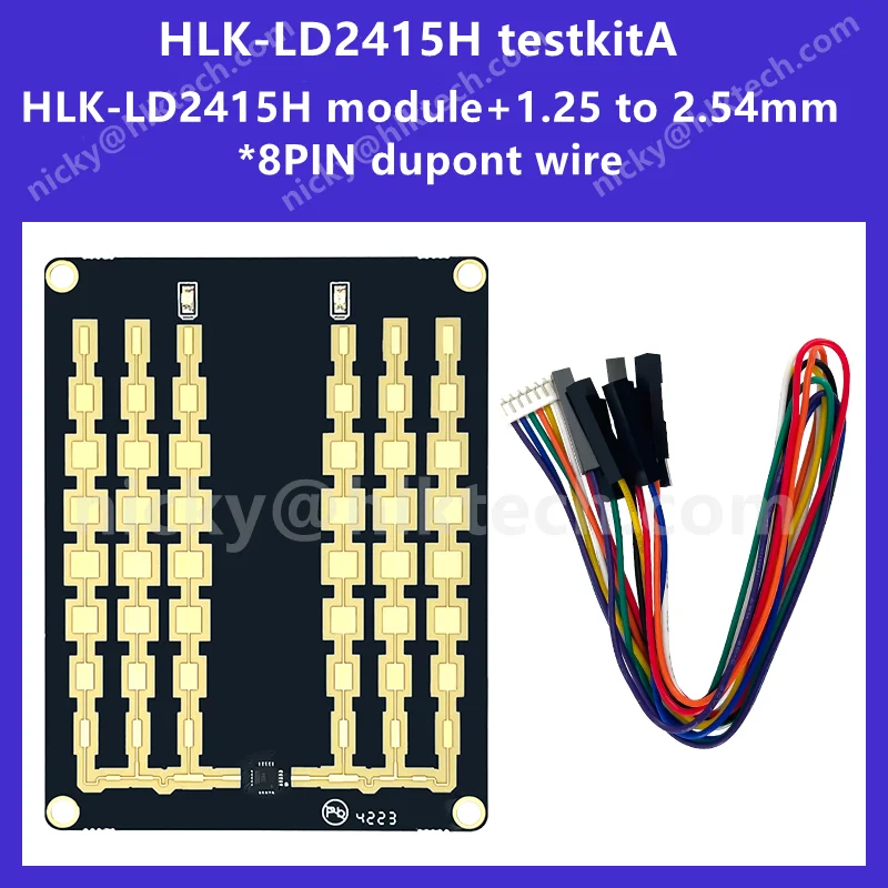 Free Ship Hi-Link HLK-LD2415H Millimeter Wave Vehicle Speed Measure Radar Module 24G Long Range Speed Sensor for transport light