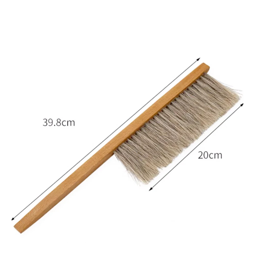 Beekeeping Tool Wood Handle Double Rows Horsetail Bee Sweeping Brush  Cleaning Beehives Brooms Langstroth Apiculture Accessories