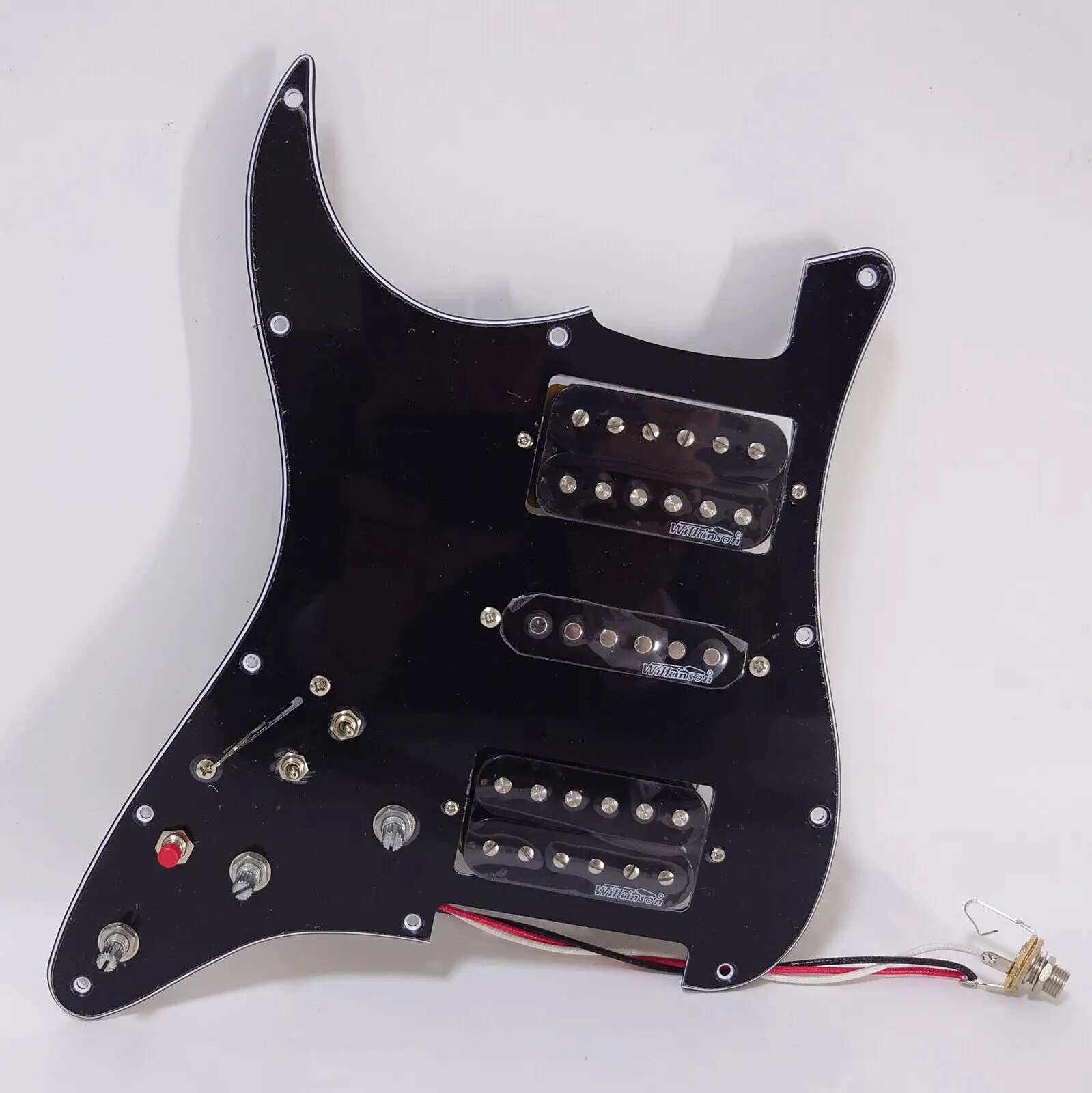 

Left Hand HSH Prewired Loaded Pickguard with Humbucker Pickups Set for ST Electric Guitars Replacement Parts