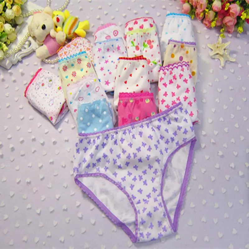 6PC/Lot  is picked randomly Girls Underwear Panties Briefs Children Pants Kids Underwear