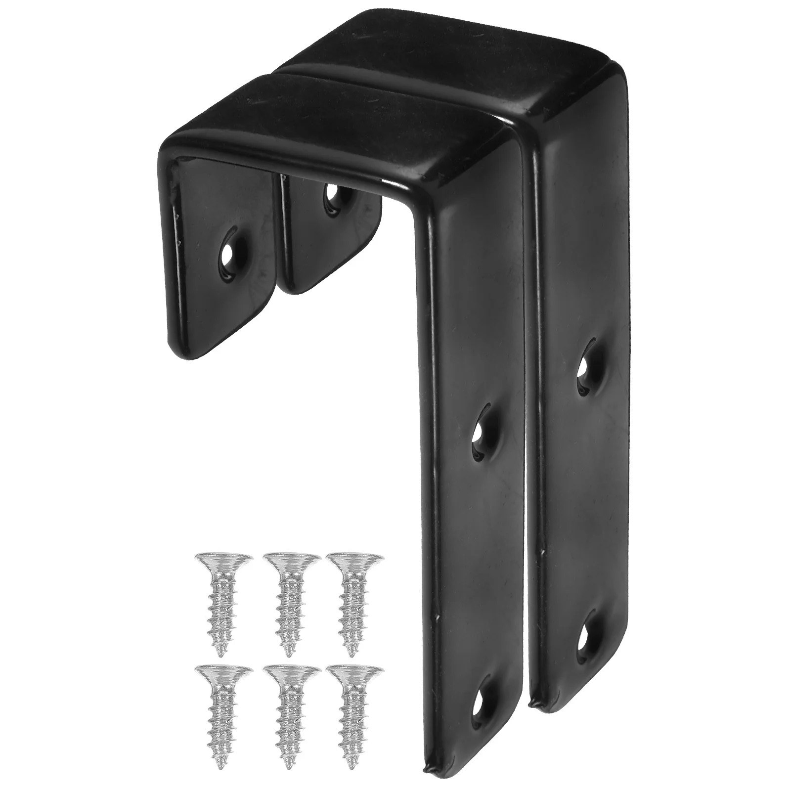 

Rubber Coated Hooks 25MM Bunk Bed Ladder Iron Easy Install Sturdy Brackets Bedroom Safety Reliable Stability Household