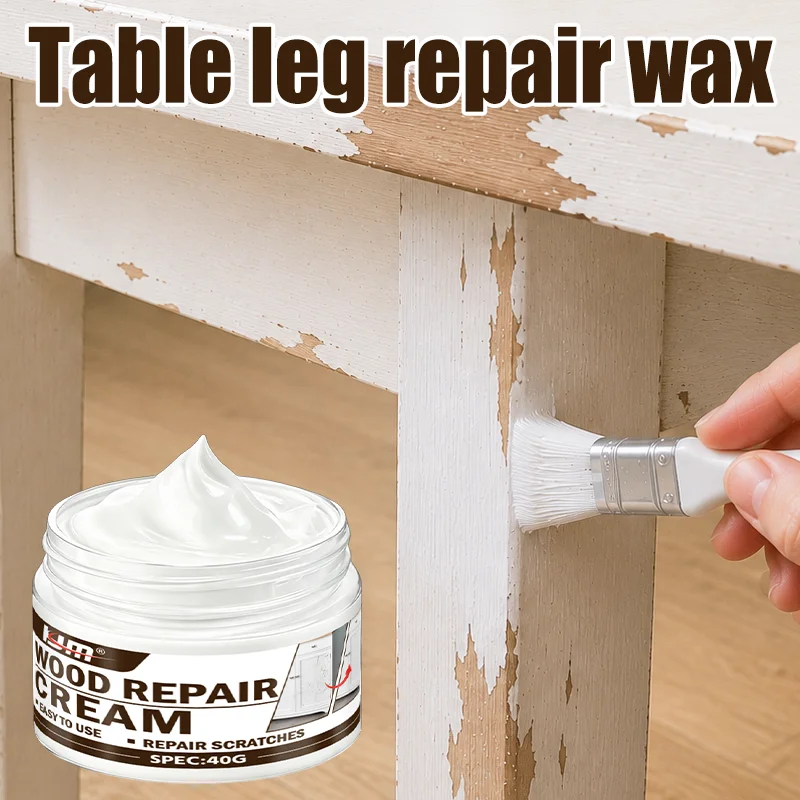 KJM Wood Repair Wax Furniture Scratch Repair Paste For Cabinet Table Door Restoration Wood Filler Cream Home Improvement Supplie