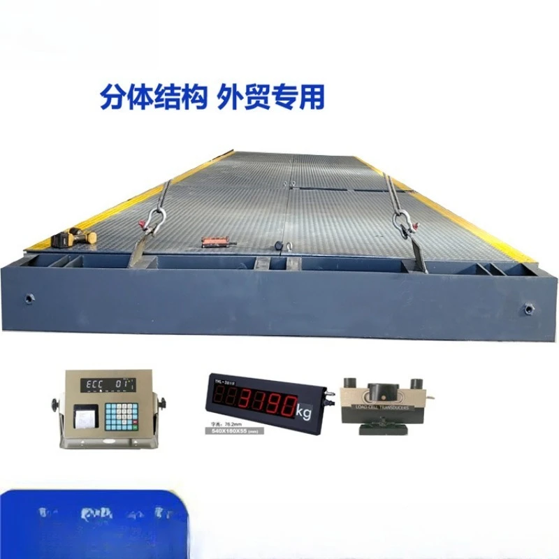 Split truck scale 60 tons of pounds and 100 tons of weighbridge 200t electronic pounds