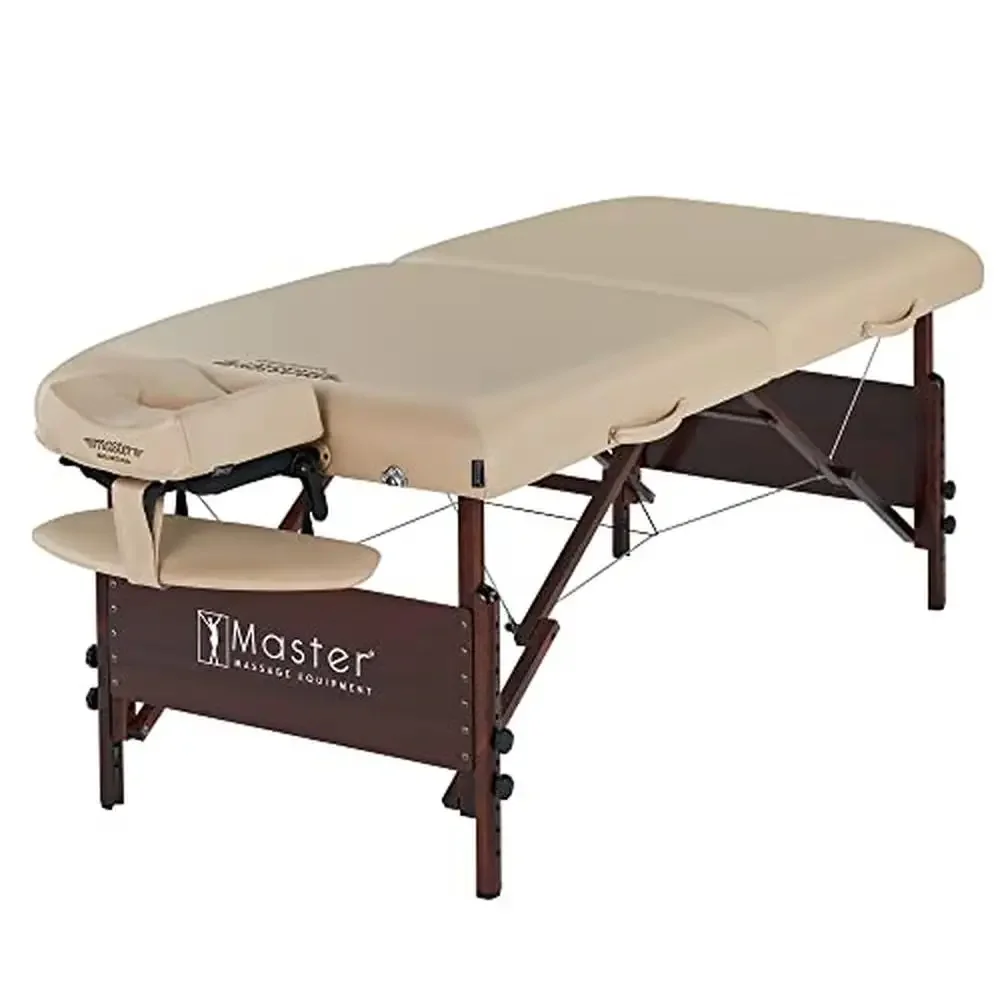 Portable Massage Table Adjustable Height 750lbs Capacity PU Upholstery 30x84 with Accessories Dream Face Cradle and Pillow