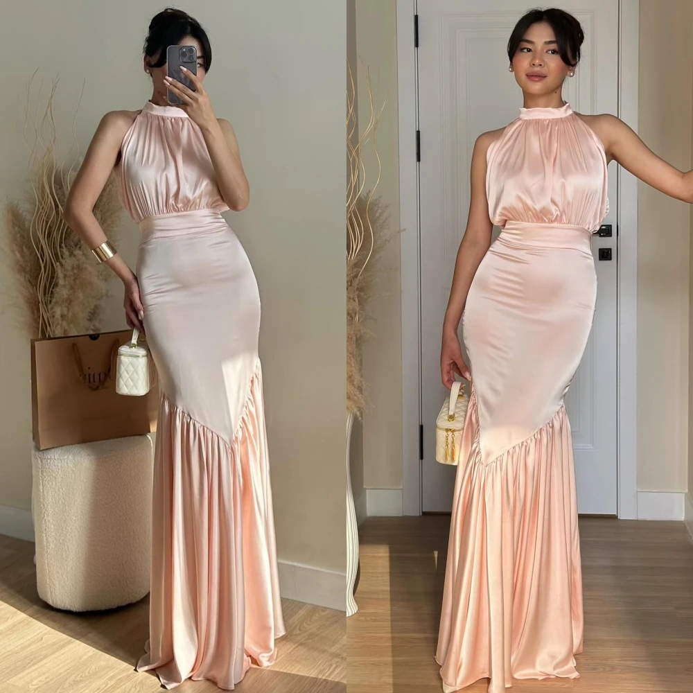 Aangepaste rechte halter elegante avondjurk en delicaat temperament op maat gemaakte gelegenheidsjurken Hoge kwaliteit feestjurk