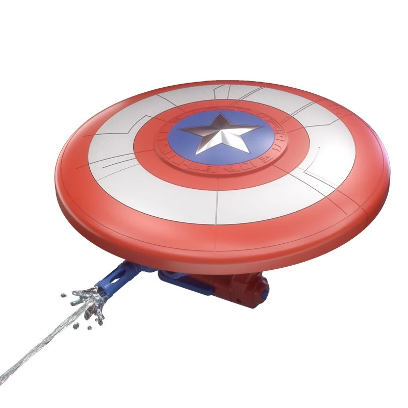 Squirt toy Spider Man water gun automatic suction electric continuous firing large capacity boy cool steel captain shield