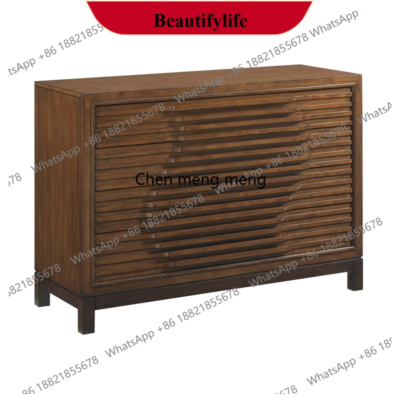 

f185 Стильный обеденный боковой шкаф из цельного дерева в стиле ретро, коричневый, старые ящики для хранения, крыльцо, гостиная, мебель для столовой, изготовление на заказ