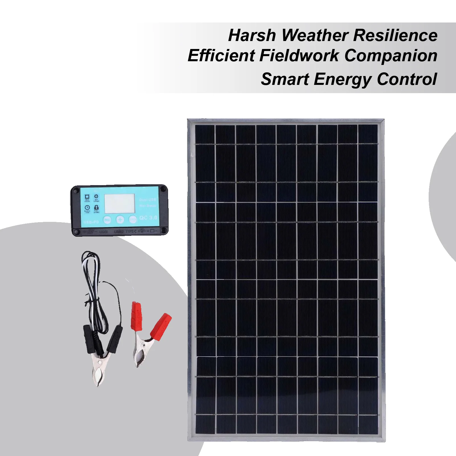 Solar Panel Controller 100w Monocrystalline Solar Panel Inverter System Battery For Cabin Caravan Marine Trailer Rv Boat Off