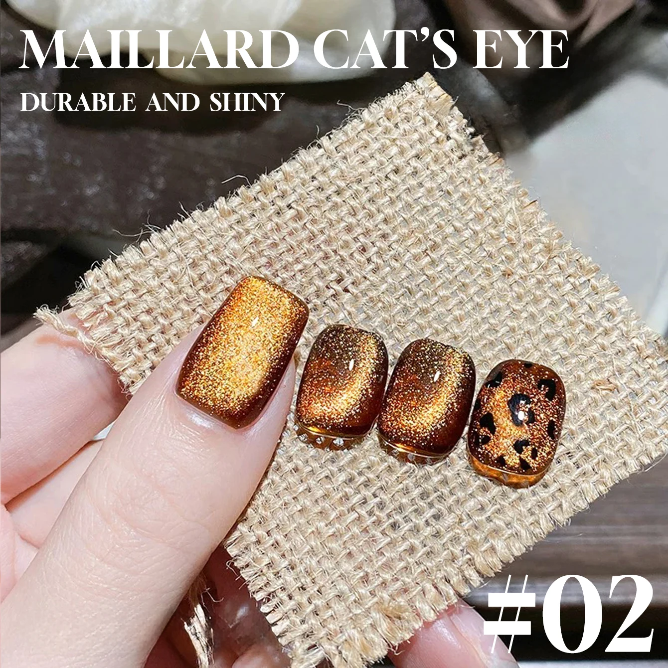 MIANEL 12ml 1-9pcs Maillard American Cocoa New Flash Cat Eye Gel Nail Polish Coffee Caramel Mocha Brown Nail Polish Autumn Nails