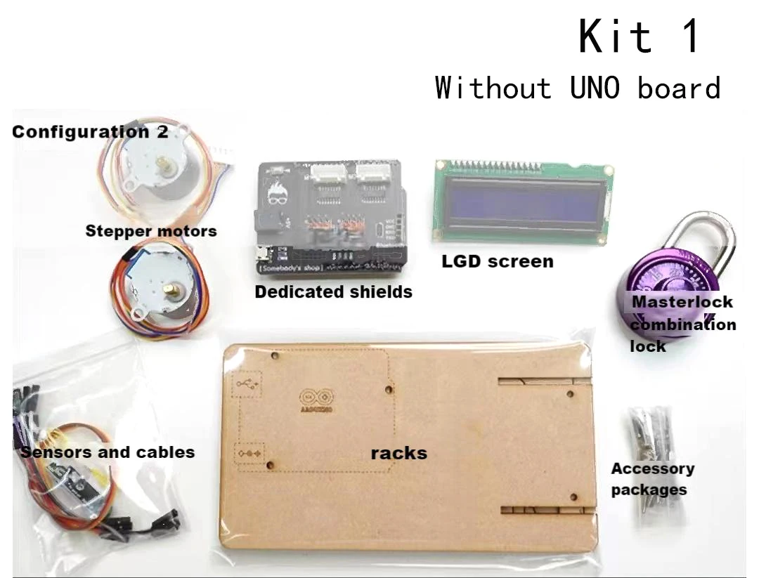 روبوت فتح تلقائي مع شاشة LCD محرك متدرج روبوت DIY Kit لمشروع رمز الروبوت القابل للبرمجة Arduino مفتوح المصدر