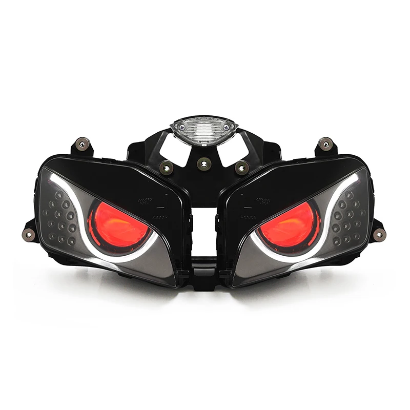 

Hondaa CBR600RR 2003-2006 New Condition ABS Material LED Optical Fiber Headlight Assembly 6000k Motorcycle Lighting Systems