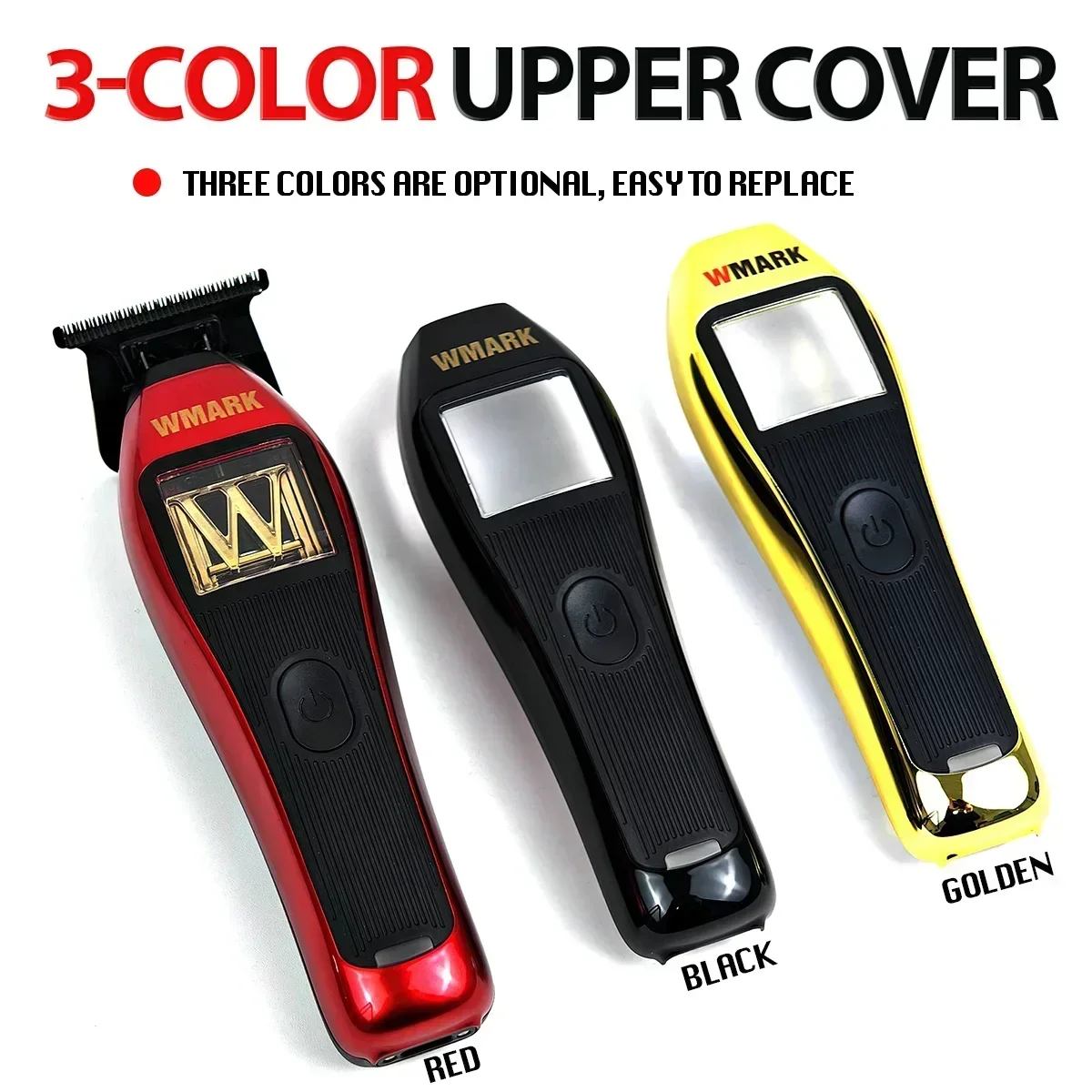 Professioneller 3-Shell-Hochmotor 10000 U/min WMARK NG-XT1 808 8200 U/min Rasierer Haarschneider DLC-Klingen-Haarschneider mit Ladestation