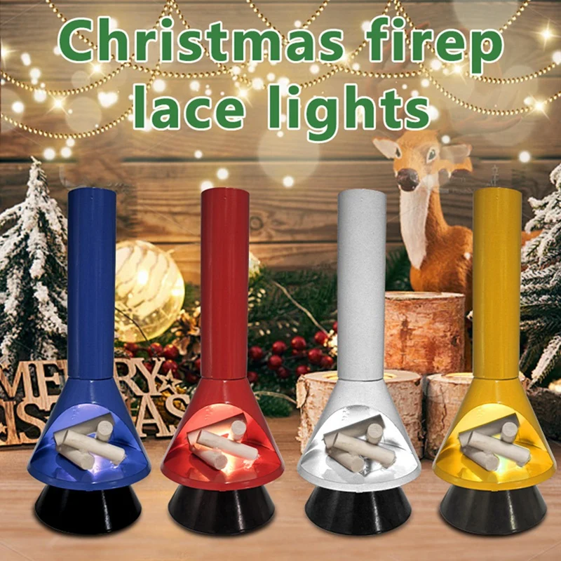 Christmas Fireplace Lanterns Decorative Flame Effect LED Fire Lamp Battery Operated Portable Fireplace Indoor Outdoor