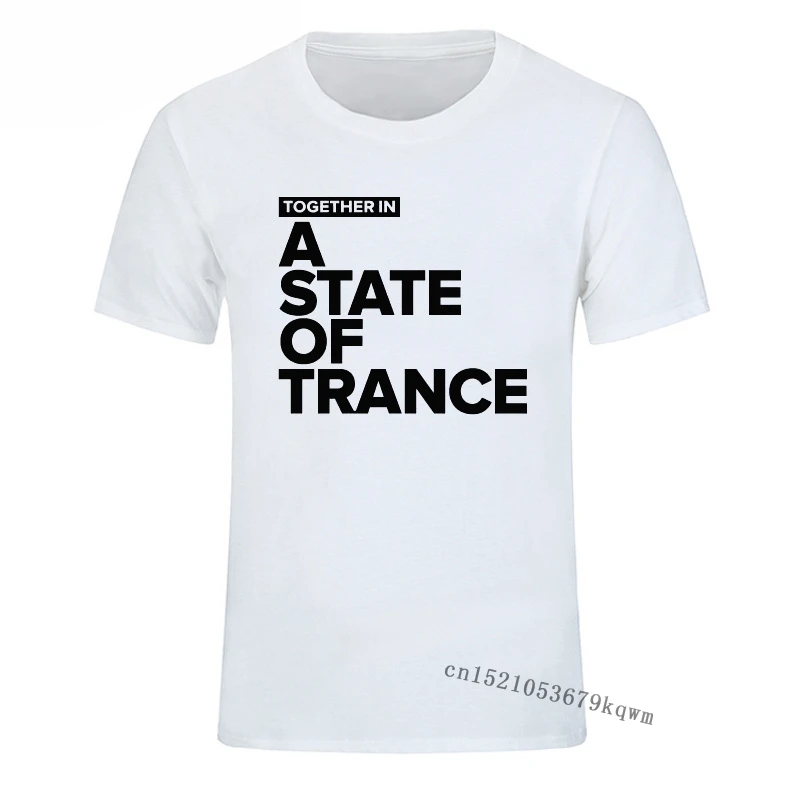 Together In A State of Trance Men T Shirt Round Collar Casual Hip Hop Printed Top Tee Europe Plus Size Sweatshirt