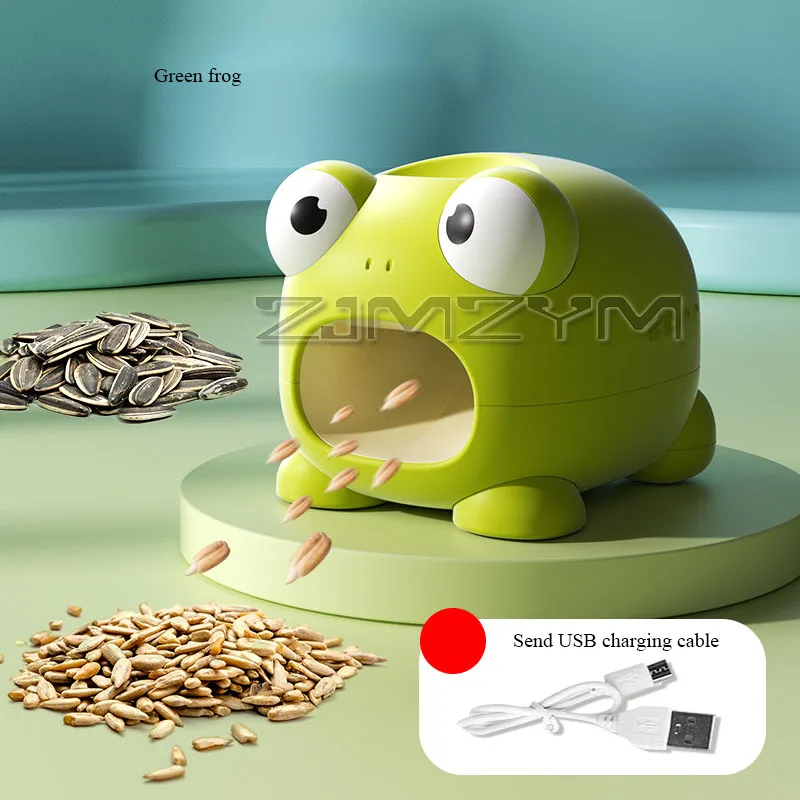 Rechargeable Creative Frog Shaped Automatic Melon Seed Sheller Cartoon Smart Porous Electric Anti Pinch Hands Melon Seed Sheller - view 4