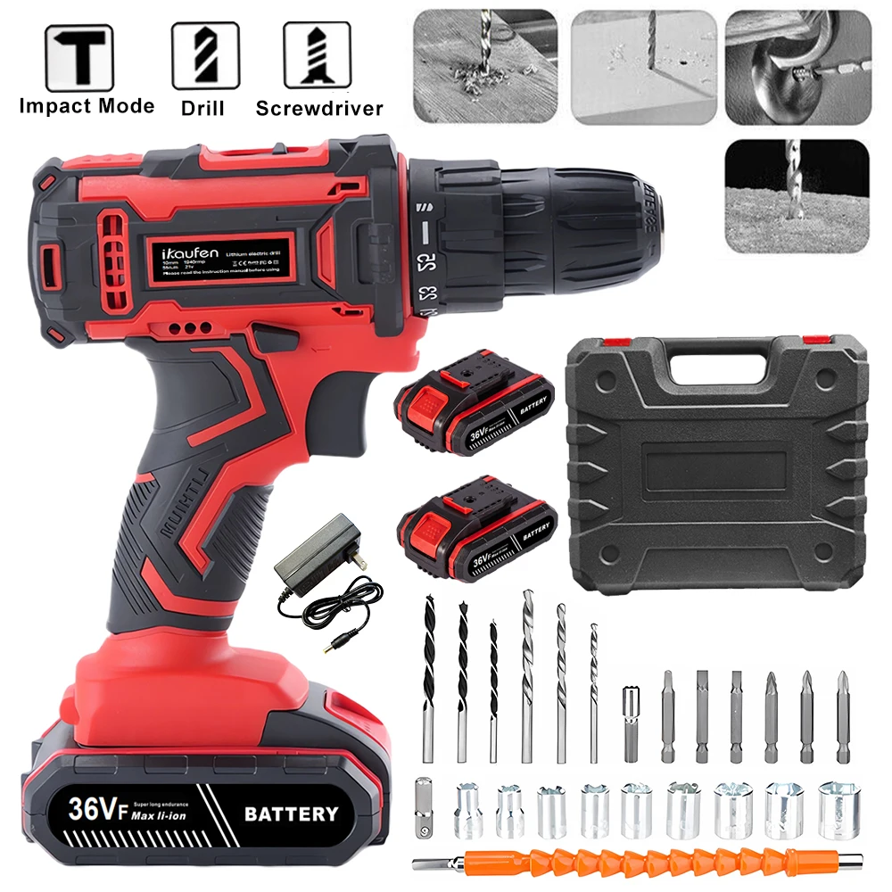 High quality lithium-ion rechargeable battery electric tool hand drill