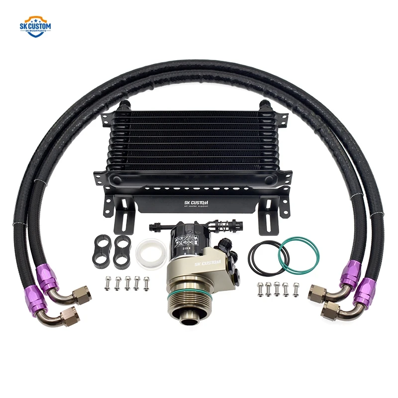 For Engine Oil Coolant Kit for VW Golf MK7 1.8T 2.0T EA888 Gen3 Engine Oil Cooling Cooler
