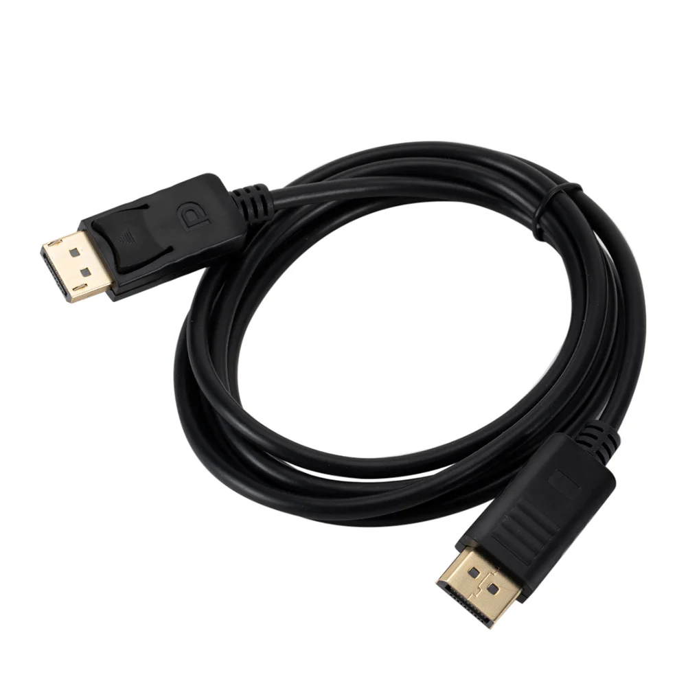 Kabel Displayport 1.8M Pria Ke Pria Transmisi Audio Video 4K Kecepatan Tinggi untuk Streaming Monitor Proyektor Hdtv Laptop Komputer