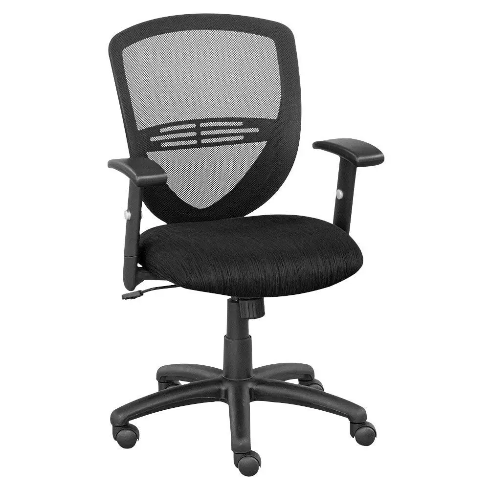 o*-NBF Mesh Back Task Chair - Mesh Back, Moonbeam Fabric Seat, Lightweight Ergonomic Office Chair - Adjustable Lumbar,