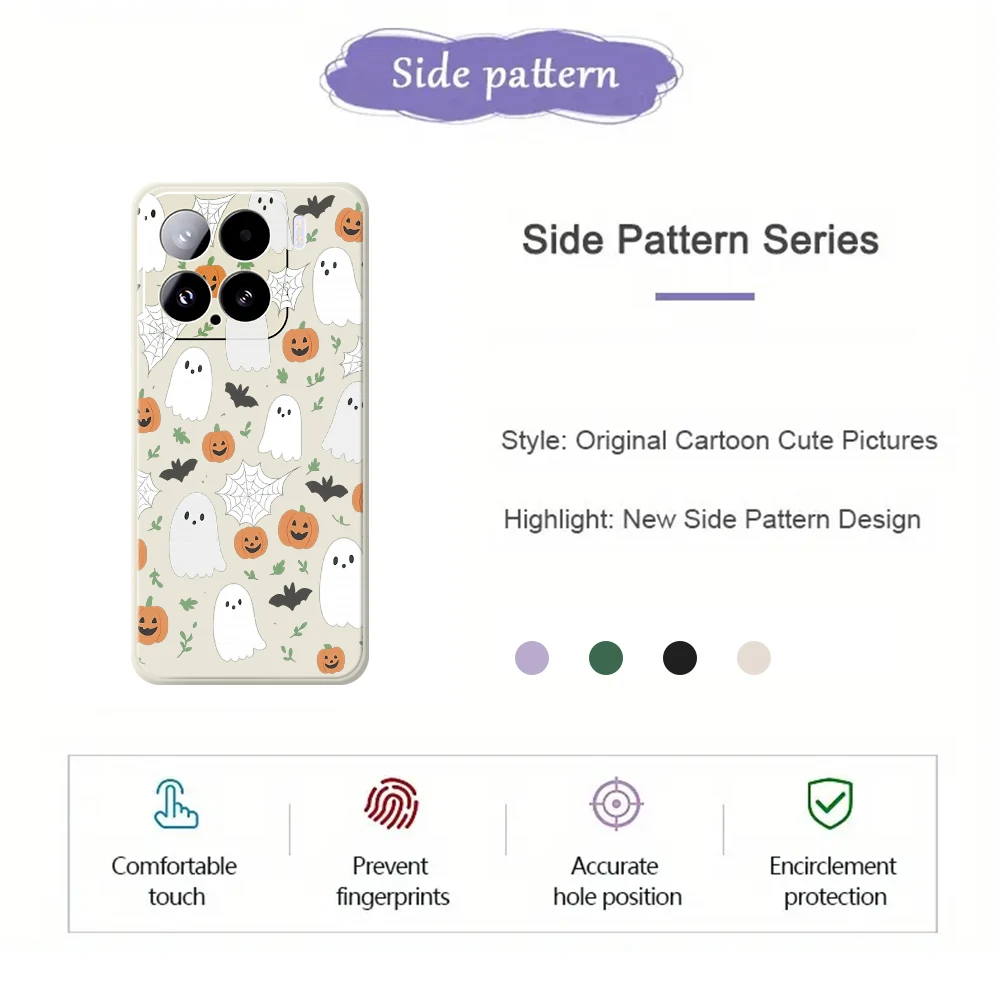 حافظة هاتف على طراز الهالوين لهاتف Xiaomi 15 15 Ultra Mi 14T 13T 12T 11T Pro غطاء من السيليكون لهاتف Xiaomi Mi 15 Ultra Mi 11T Pro