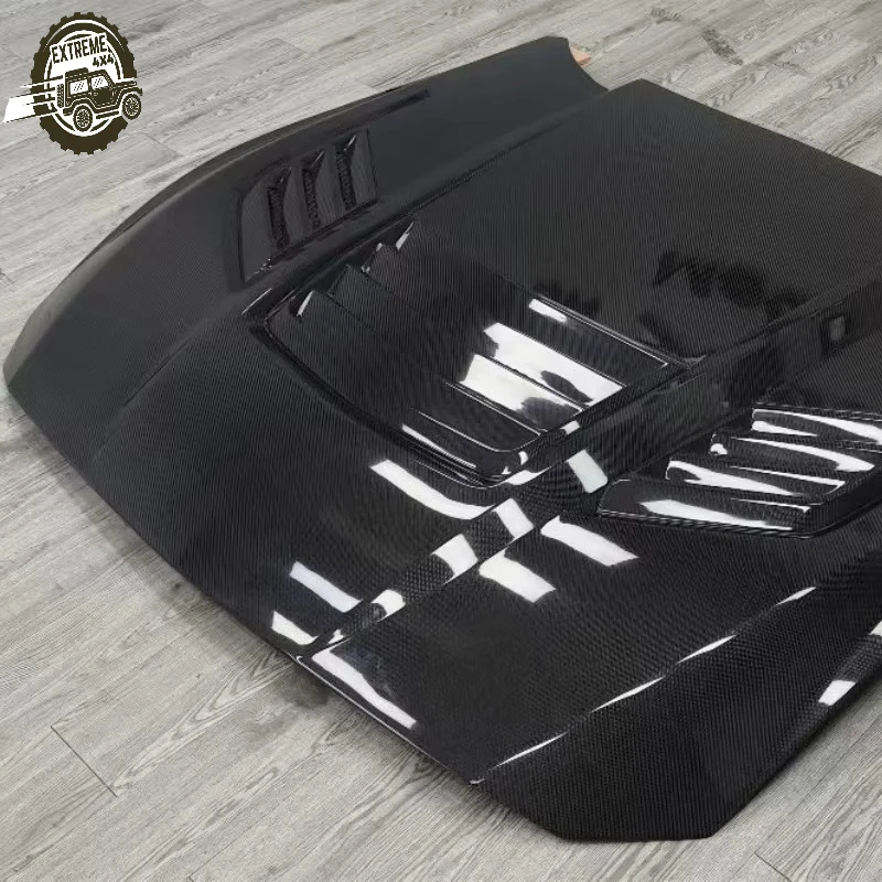 

High Quality 3k Carbon Fiber Kit Engine Hood for Ford Mustang GTD 2024+upgraded ST Style Carbon Fiber Engine Hood