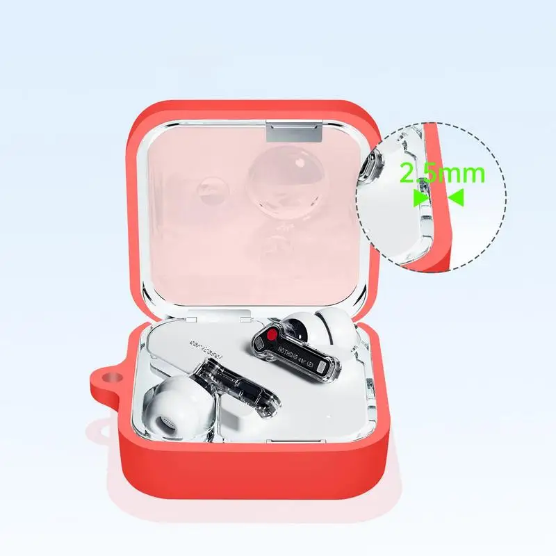 Silicone Case Cover ForNothing Ear2 Protective Sleeve For CMF by ForNothing Buds Pro 2 Wireless Earphone Protector Shell Accesso