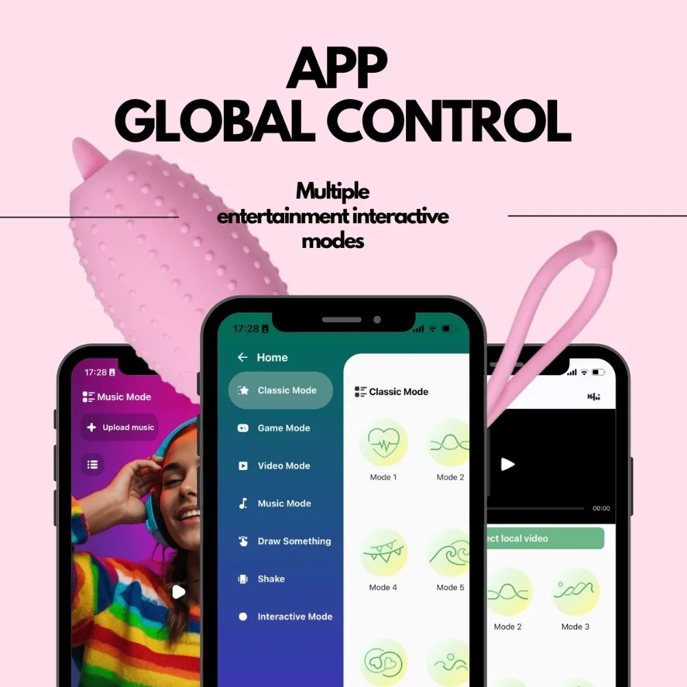 APP لاسلكي للتحكم عن بعد الاهتزاز القفز البيض مقاوم للماء تحفيز الجسيمات الصامتة الإناث الاستمناء الجنس لعب الكبار الجنس