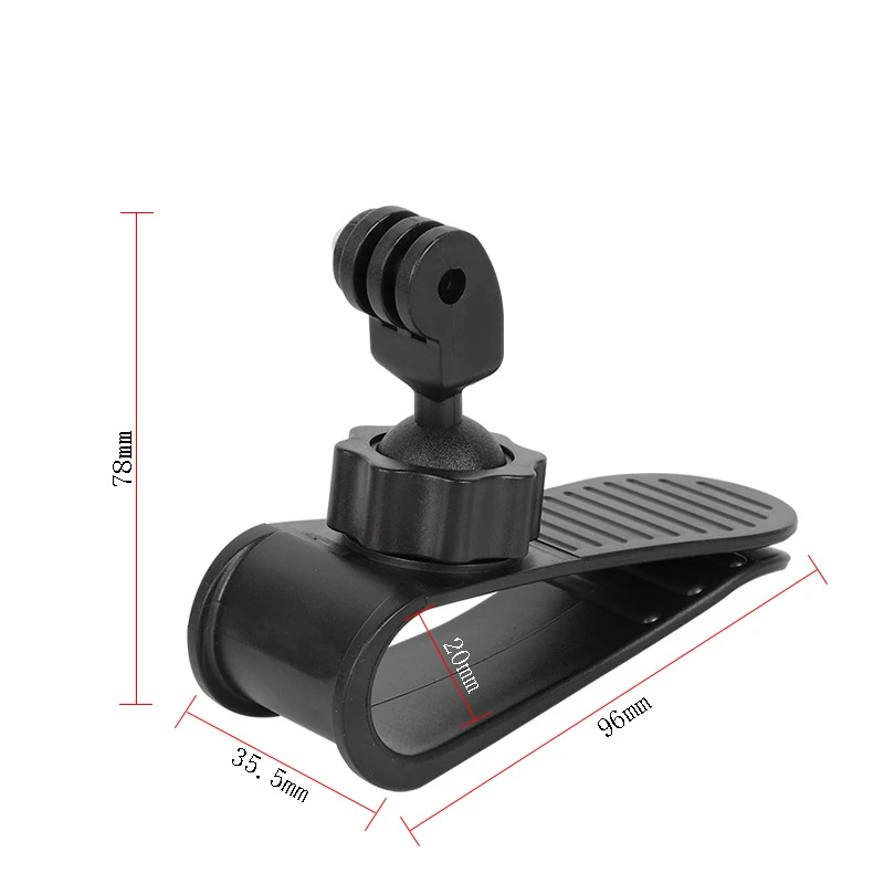 Action Camera Car Sun Visor Mount For Gopro 12 9 DJI Action 4 Insta360 X4 Ace X3 With 1/4 inch Adapter Action Camera Accessories