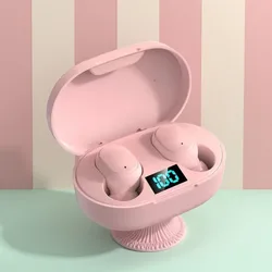E6S Wireless Earbuds Noise Canceling Waterproof Ear Buds in-Ear Stereo Headphones with LED Display Charging Case