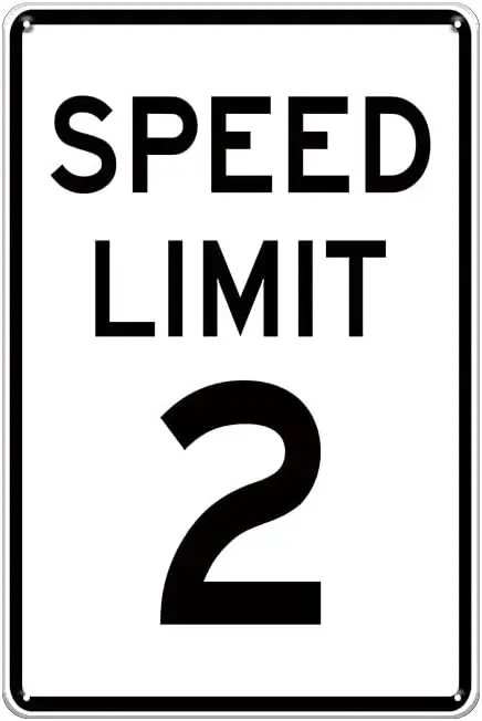 speed limit 2 signs