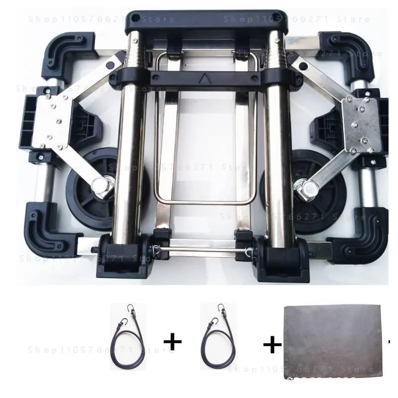 Folding Small Trolley Ultra-small Trolley  Portable Trolley Home Shopping  Shopping  Pulling Goods