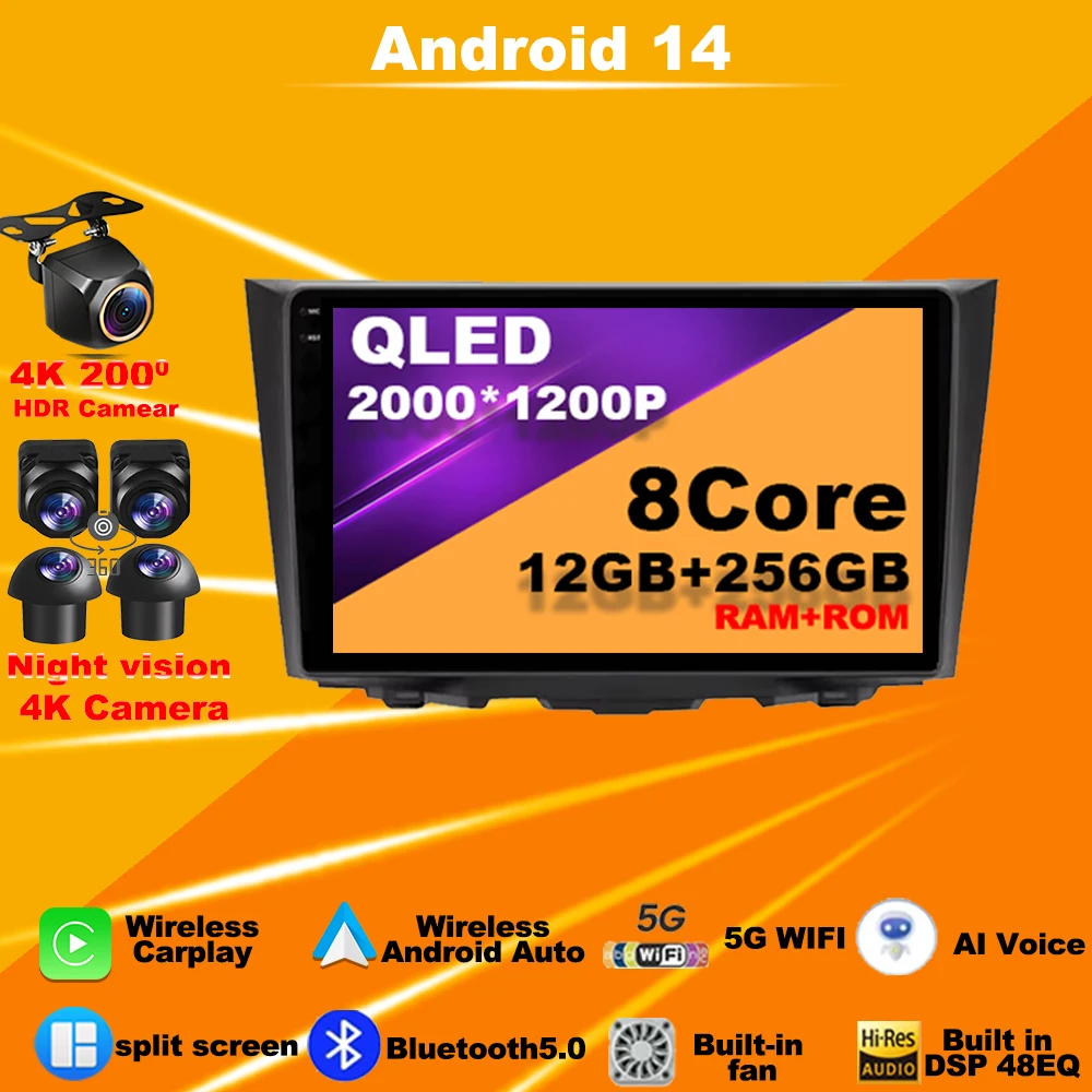 

Car Radio Android 14 For Suzuki Kizashi 2009-2015 Multimedia Player Navigation GPS 4G WIFI Touch Screen autoradio 2 din dvd