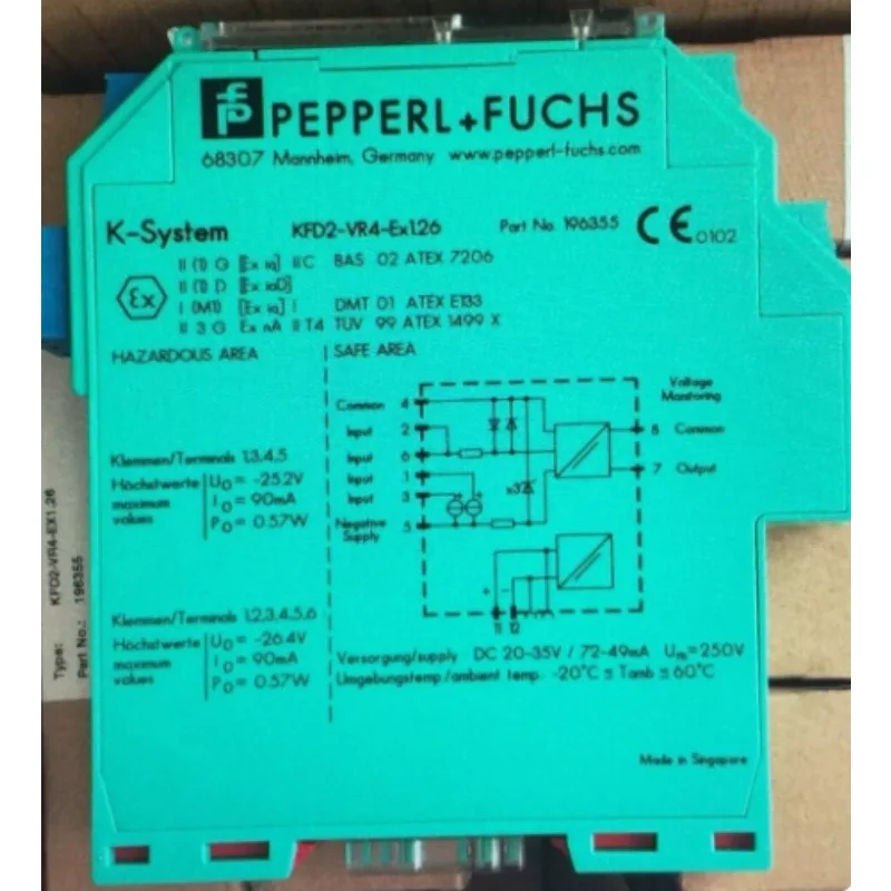 New in box  KFD2-SCD-EX1.LK Safety Barrier KFD2-VR4-EX1.26