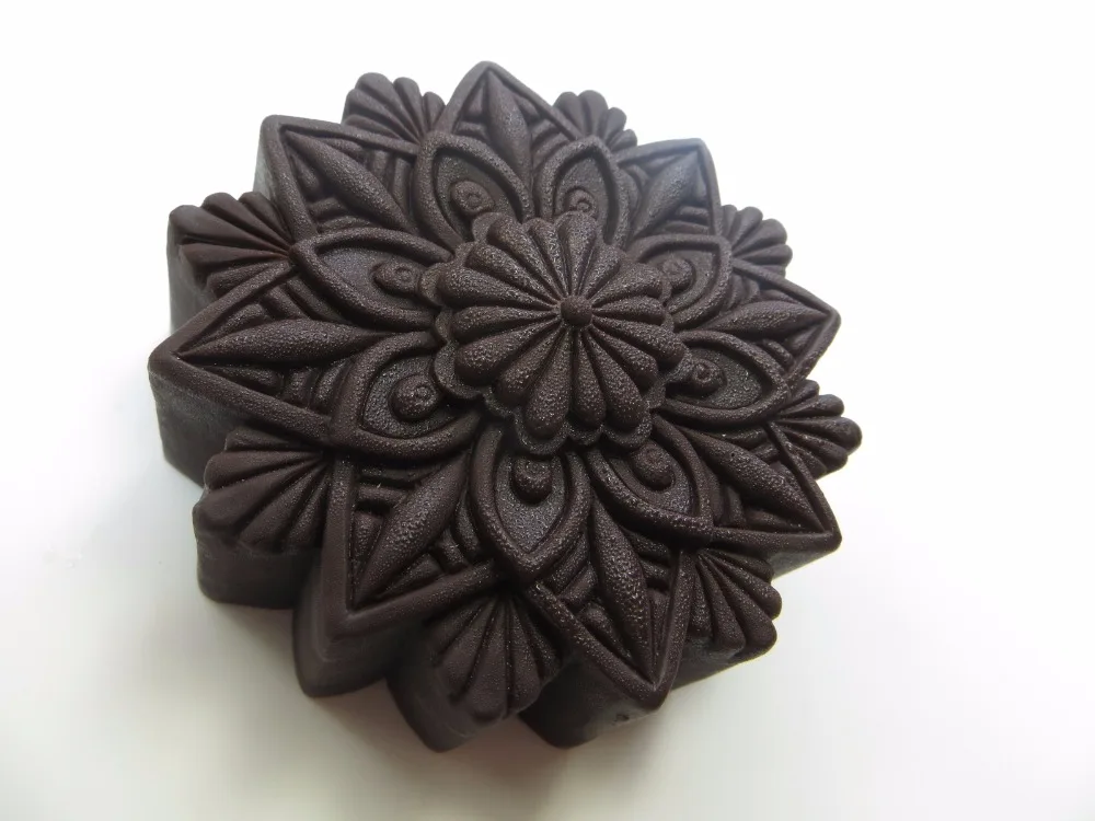 Silicone Mold Flower Pattern Soap Mould Resin Pendant Soap Mould Handmade DIY Soap Candle Aroma Stone QT0043 image 6