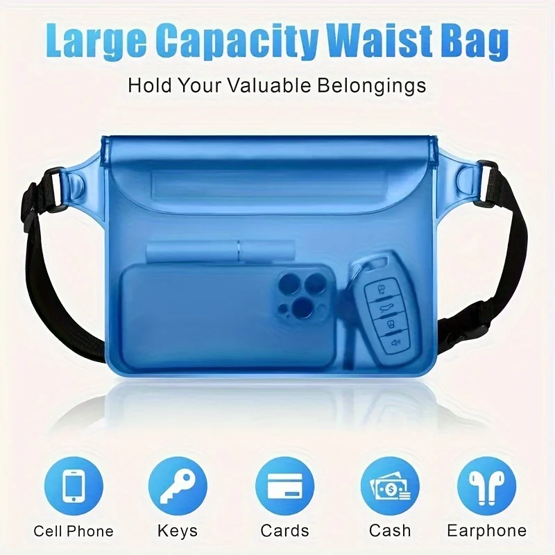 1pcs Mobile Phone Waterproof Pouch For iPhone 17 16 15 14 Pro Max Air Plus Outdoor Swimming Drift Diving Waist Pack view 4