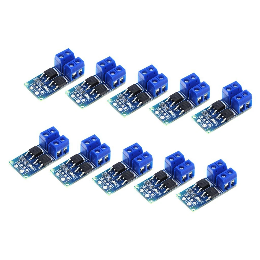 10PCS DC 5V-36V 15A(Max 30A) MOSFET MOS FET Trigger Switch Driver Module 0-20KHz PWM Regulator Control Panel