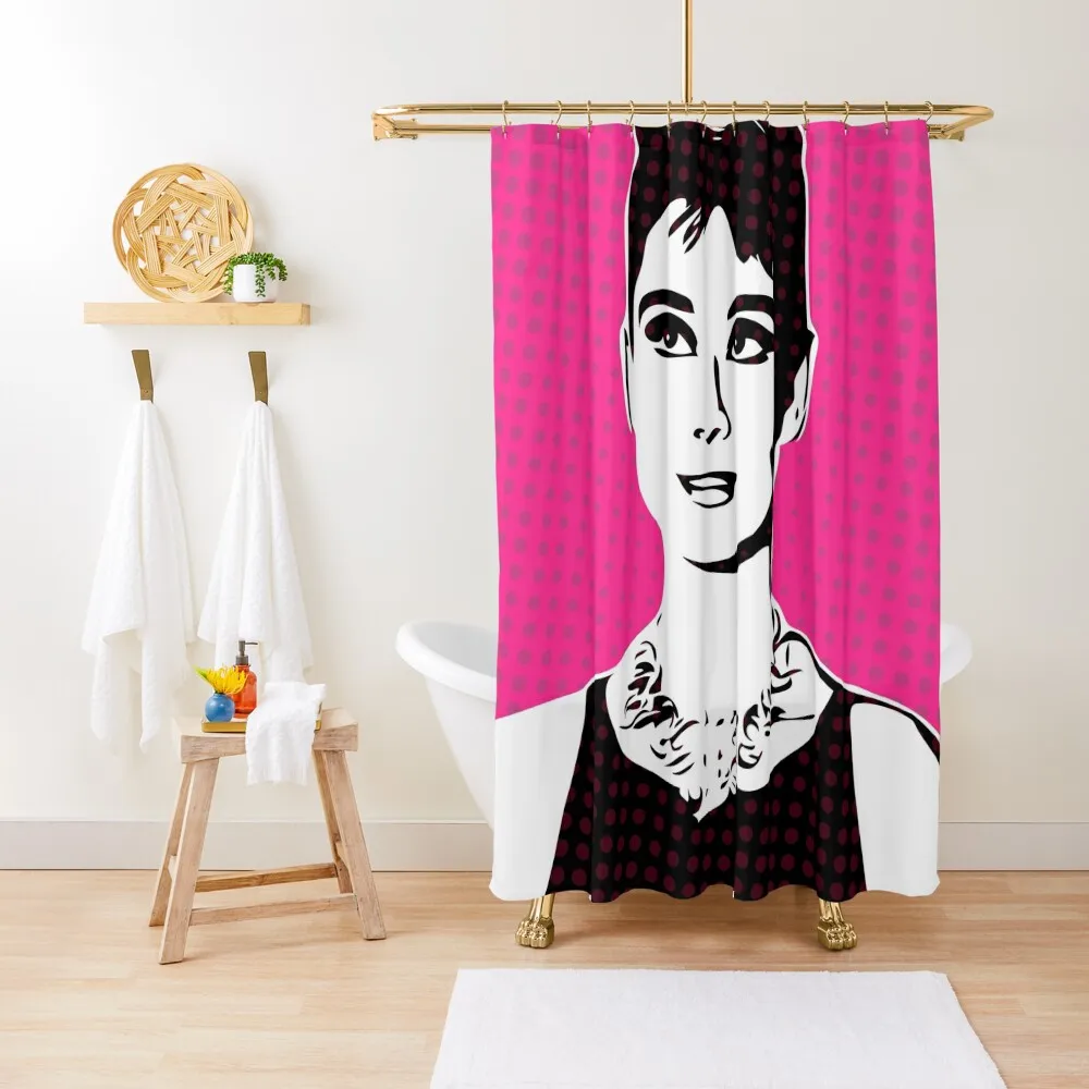 

Audrey Hepburn | Pop Art Shower Curtain Bathroom Accessory Shower For Bathrooms Cute Shower For Bathroom Curtain