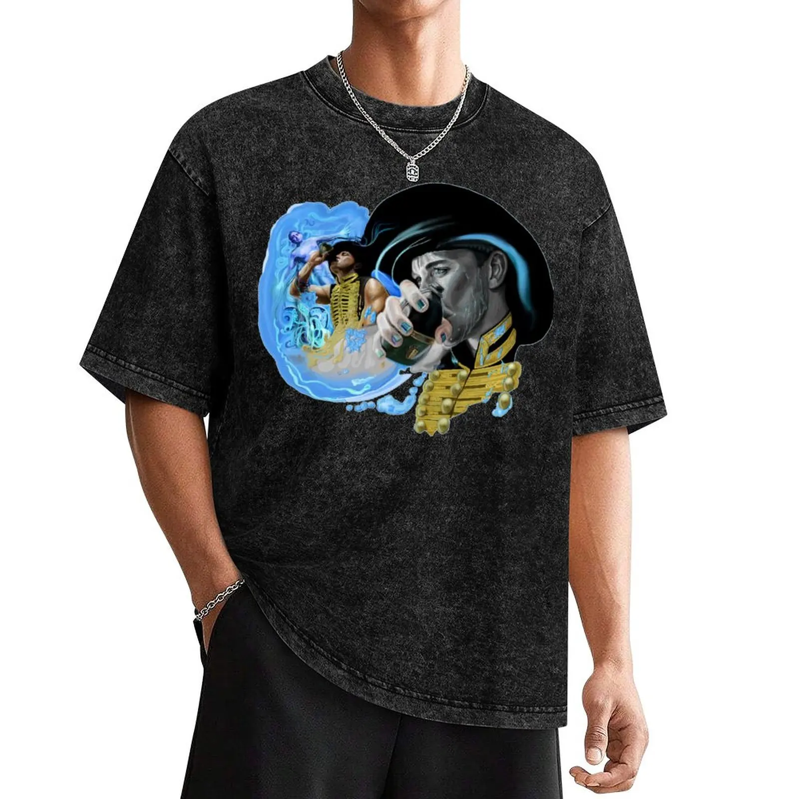 

Falling Waters T-Shirt anime figures vintage anime shirt cheap stuff oversized t shirt men