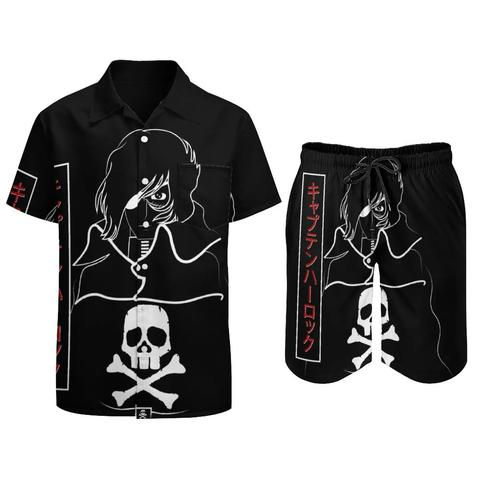 Traje de playa de capitán Harlock Essential para hombre, gran oferta, 2 piezas coordinadas, alta calidad, para salir, talla europea