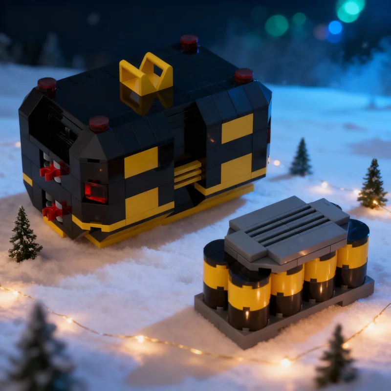 

213pcs MOC Space Blacktron I Radioactive Material Module Model Building Blocks Construction Toys Christmas Gift Idea Education