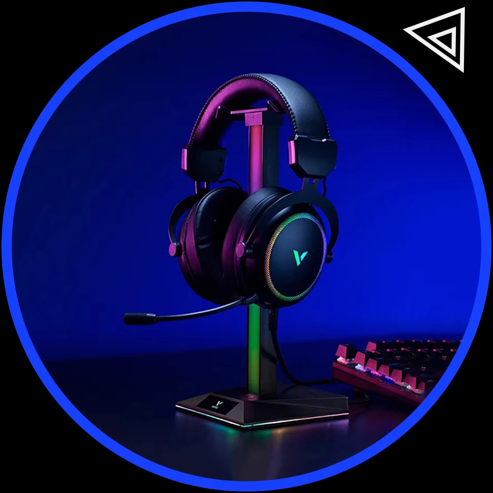 

Наушники Rapoo VH300S с эффектом виртуального объемного звука 7.1, RGB-подсветкой, низкой задержкой, микрофоном с шумоподавлением и амбушюрами для геймеров