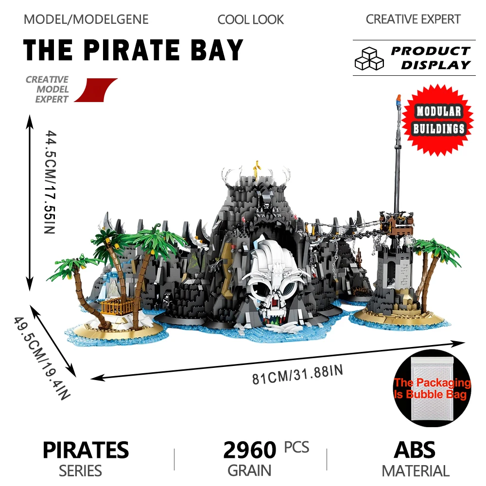 

Конструктор «Остров Пиратов»: классические кирпичики MOC, наборы для сборки по мотивам фильмов, игрушки на день рождения, рождественские подарки для мальчиков