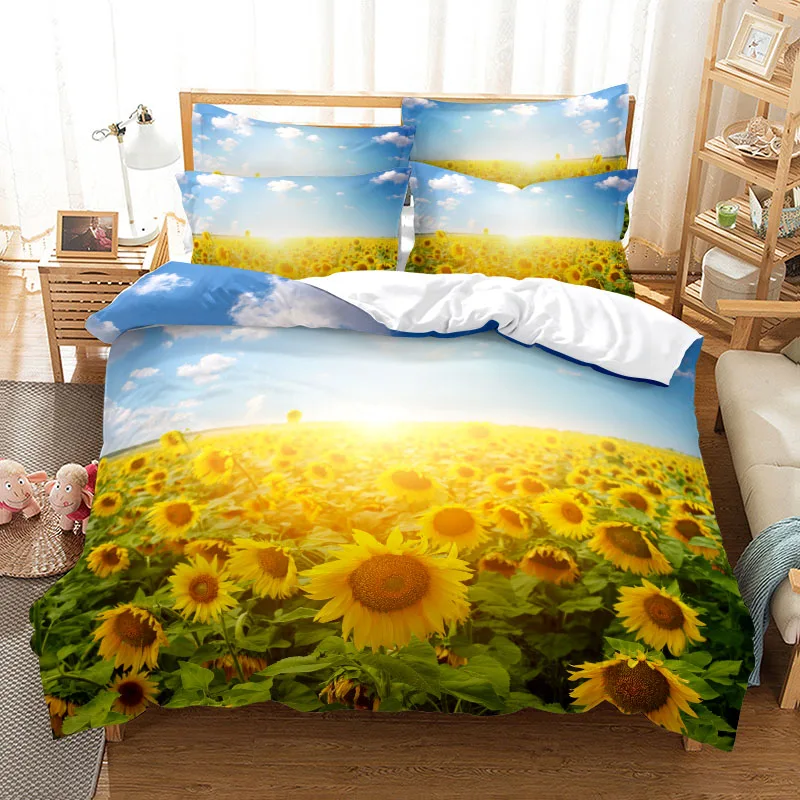 Rose Garden Bedding Set Duvet Cover Set 3d Bedding Digital Printing Bed Linen Queen Size Bedding Set Fashion Design