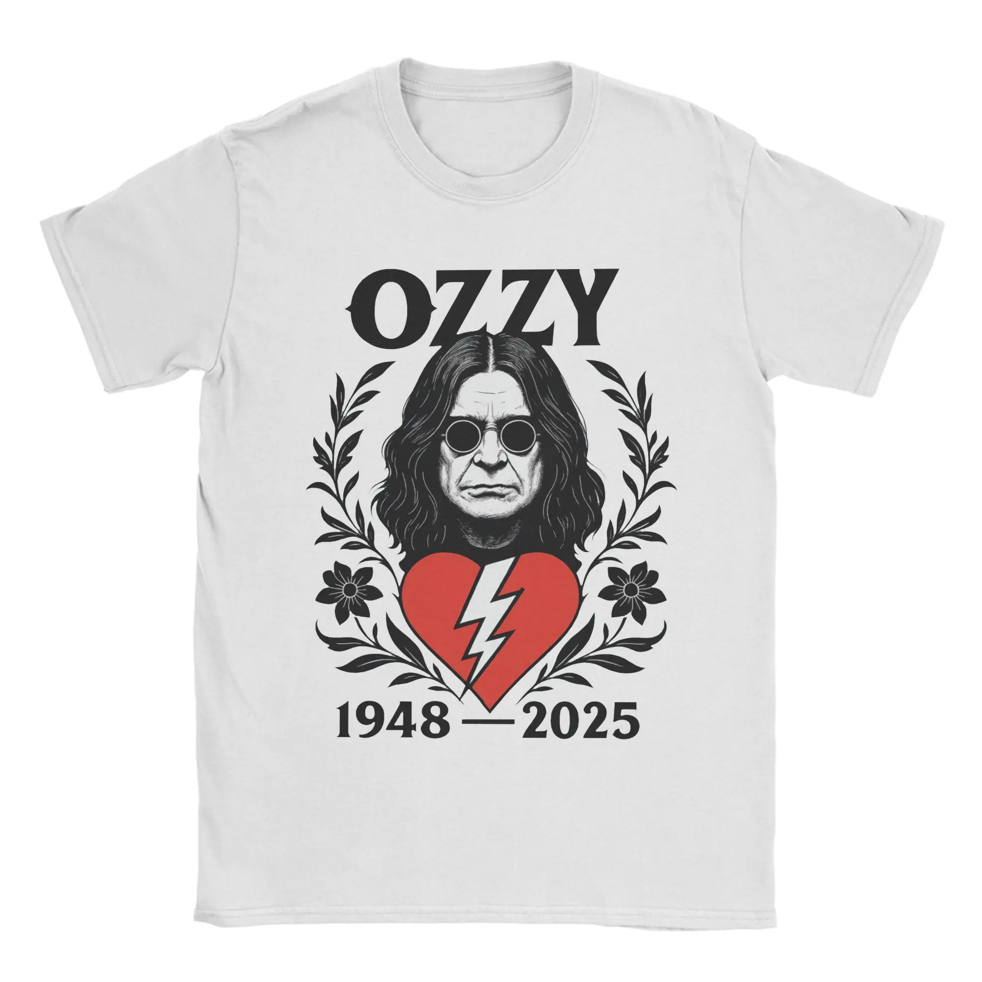 تي شيرت Harajuku Ozzys Osbornes Memorial RIP 1948 2025 Rock Legend 100 قطن تي شيرت محب تي شيرت للذكور قطع علوية صيفية
