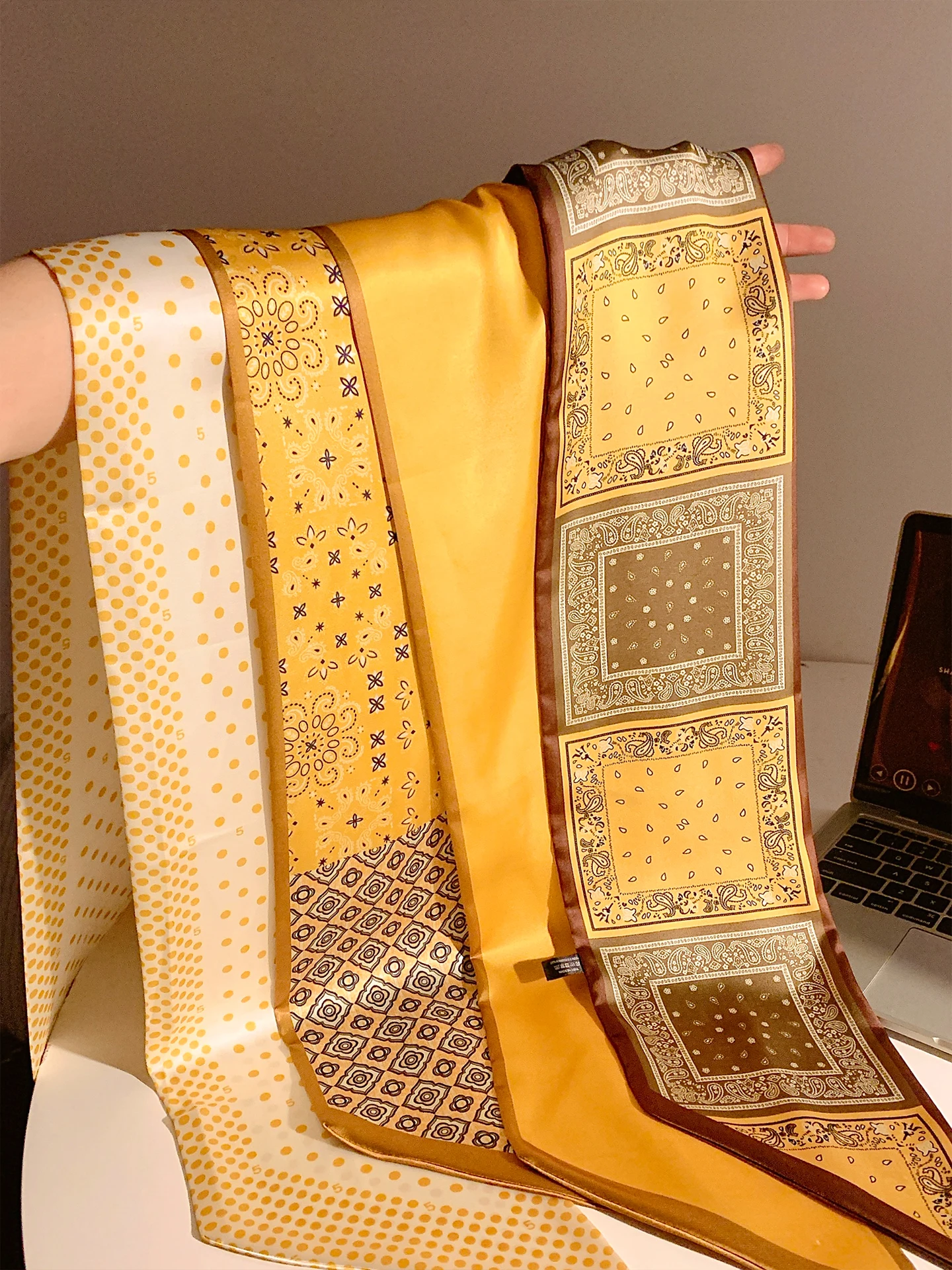 lenco-de-seda-longo-amarelo-retro-feminino-primavera-verao-acessorio-de-pescoco-e-faixa-de-cabelo-decorativa-versatil-sensacao-de-luxo-novo-2026