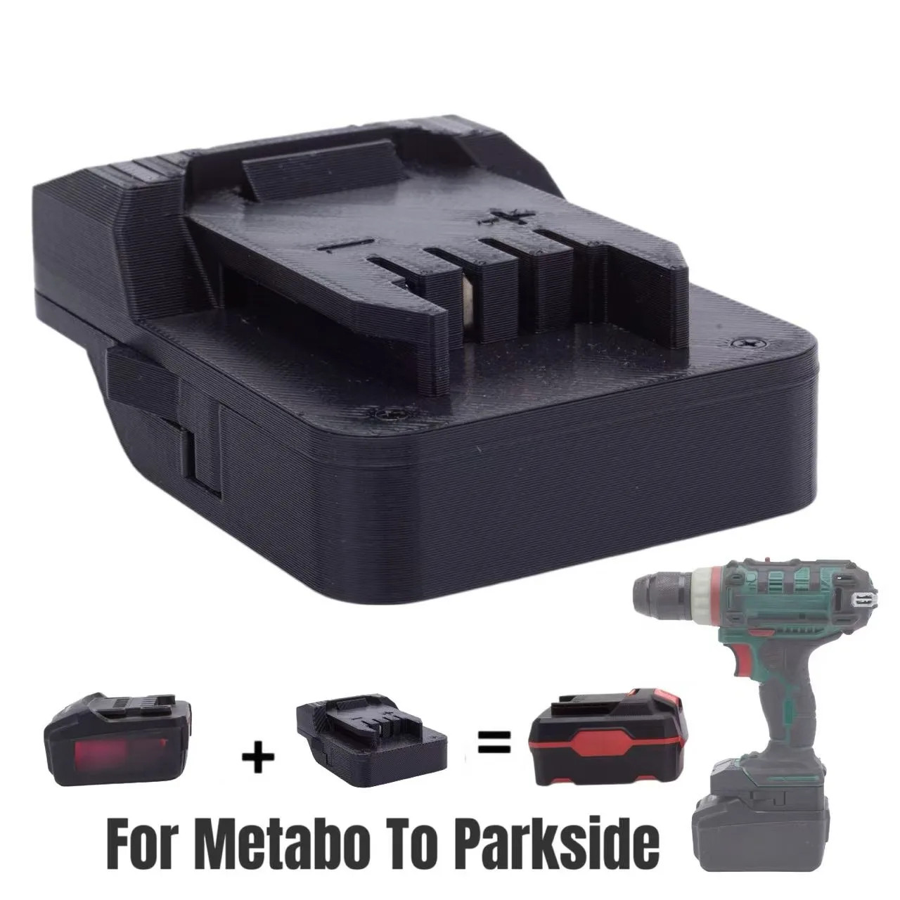 

Batteries Adapter For Metabo 18v Series Lithium Batteries To for Dewalt /Parkside /Milwaukee 18vCordless Tool (﻿Adaptor Only)