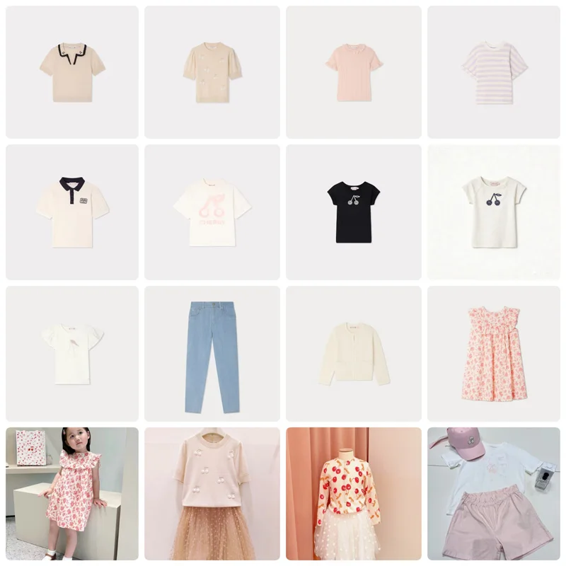 

Предзаказ 2026: НОВЫЕ летние комплекты для девочек BP – вышитые трикотажные рубашки, джинсы с вишневым принтом, футболки с цветочным узором, детская одежда, топы для мальчиков