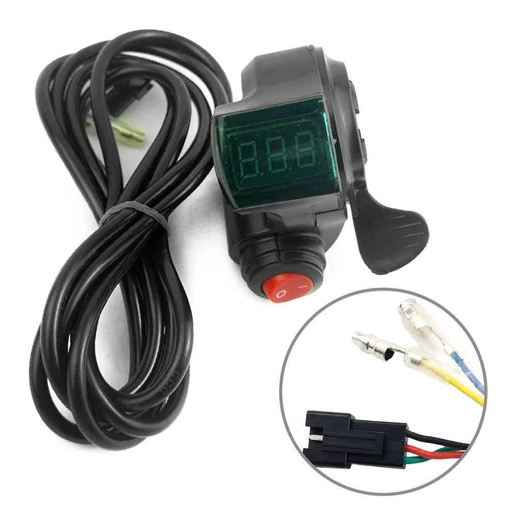 

Voltage Meter Digital 12V to 96V for Electric Scooter Bike with 22mm Mount and 2 Meter Cable for Easy Installation
