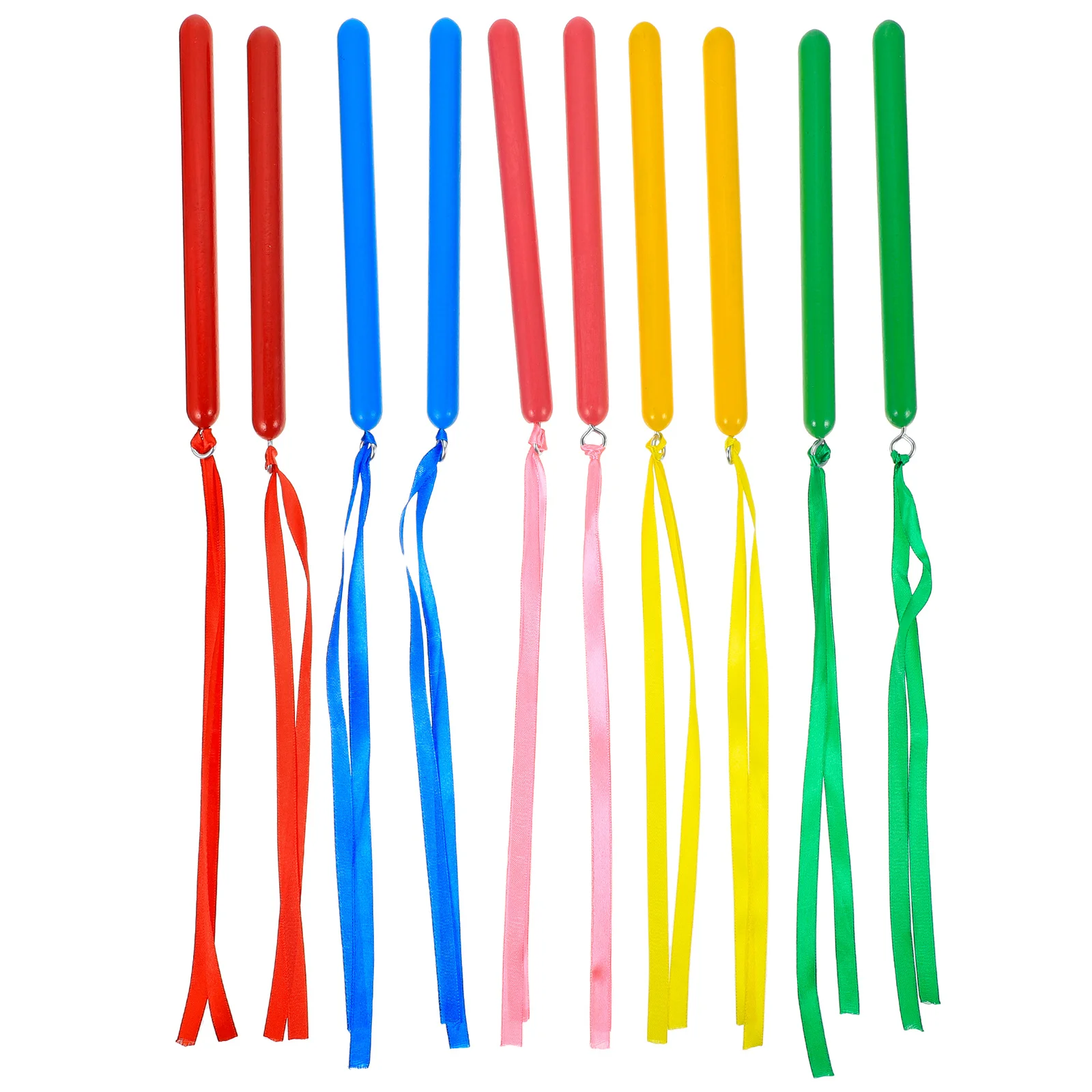 5 Par Wytrzymałych Kolorowych Nylonowych Plastikowych Pałeczek Rytmicznych Instrumenty Perkusyjne do Klasy Edukacyjne Pałeczki Perkusyjne dla Dzieci