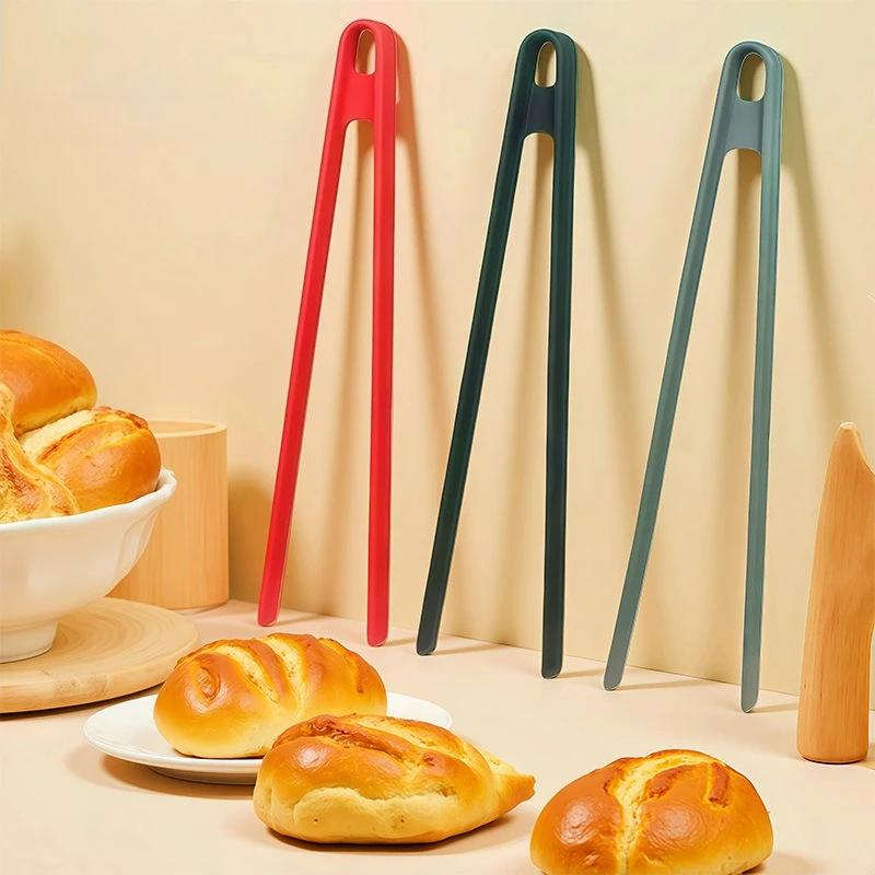 

Food Grade Thickened Silicone Cooking Tongs Long Handle Heat Resistant Kitchen Clip Non Slip BBQ Grill Food Tong Cooking Grillin